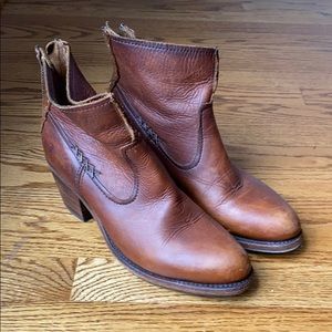 Like new Frye Booties - Cognac Brown Tan
